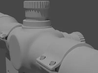 Aim or  Riflescope  Free low-poly 3D model