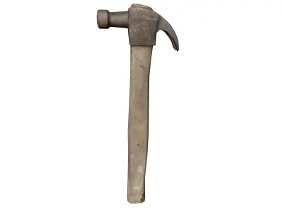 Hammer Vintage Worn Low-poly 3D model