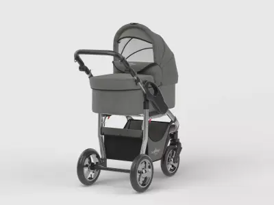 Baby stroller 3D model 3D model get