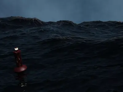 Rusted Buoy Free low-poly 3D model