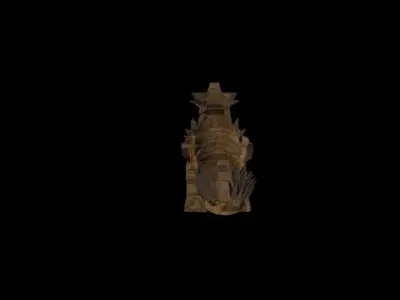 Earth Dragon Free low-poly 3D model