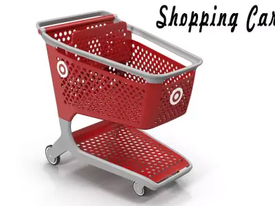 Shopping Cart 3D model 11