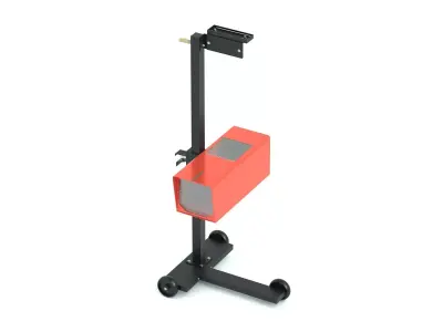 Garage Headlamp Beam Setter with Rails 3D model