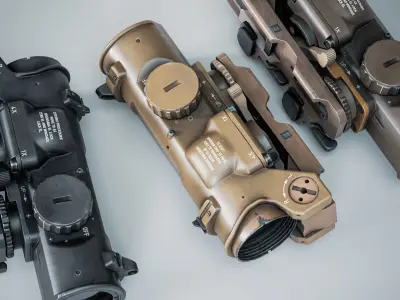 Elcan Scope Low-poly 3D model