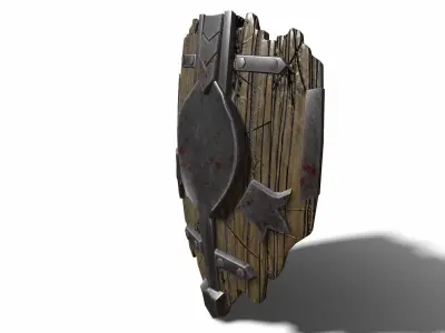 Shield 01 Low-poly 3D model