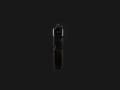 Beretta-92 pen Low-poly 3D model