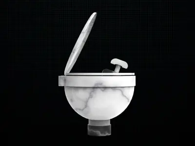 Ship toilet 3D model