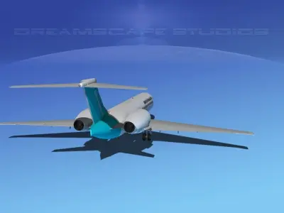 Boeing 717-200 Devonair 3D model