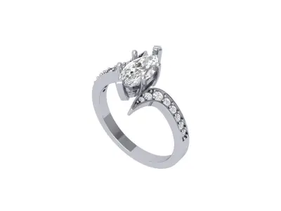Wedding Ring  3D print model 446