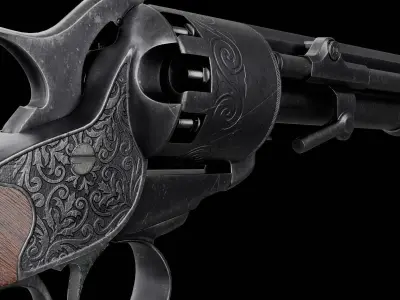 LeMat Revolver Low-poly 3D model get