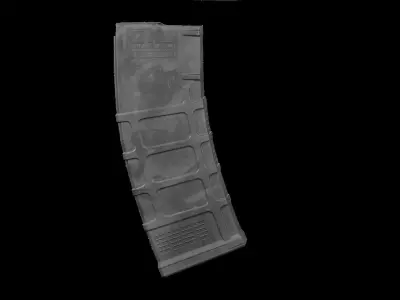 Magpul PMAG Gen M3 8x painted mags Free low-poly 3D model