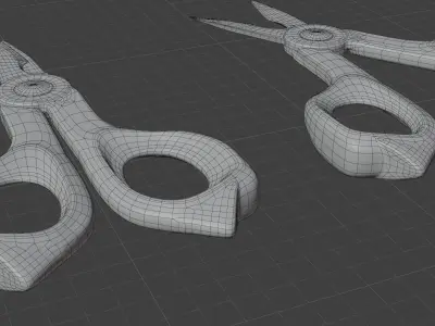 Scissors Electrician - Tijeras Electricista Low-poly 3D model