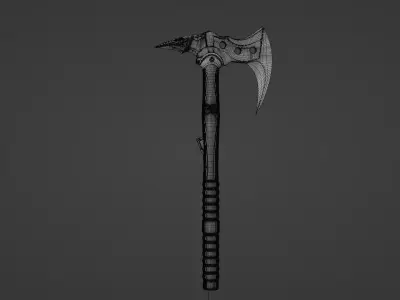 Battle Axe Free low-poly 3D model
