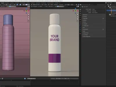 Product Cosmetic Sunscreen 3D model