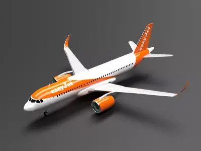 Airbus A320 NEO  EasyJet Livery 3D model