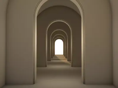 Medieval Tunnel 3D model