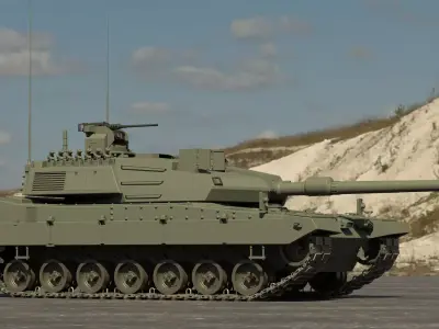 Altay War Tank 3D model