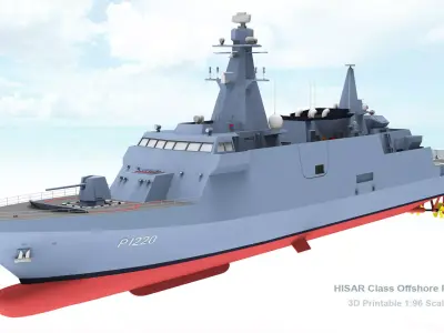  HISAR class offshore patrol vessel 3D print model
