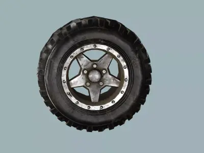 Car-Truck Wheel GG Low-poly 3D Model Low-poly 3D model