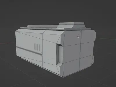 Sci-fi Cargo PBR low-poly Game Prop Low-poly 3D model Low-poly 3D model