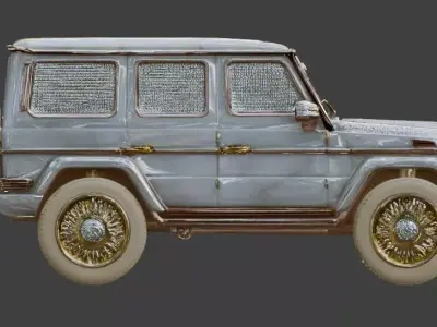 Luxury Jeweled Mercedes-Benz G-Wagon Low-poly 3D model