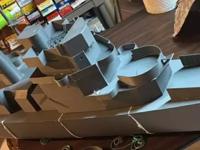 Evarts Class Destroyer Escort - 1-48 Scale - 3D Printable - RC 3D print model