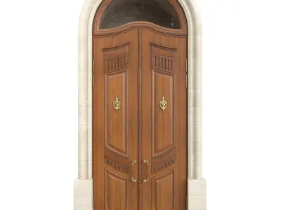 Entrance classic door 135 3D model