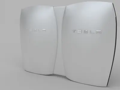 Tesla Powerwall Double Unit 3D model