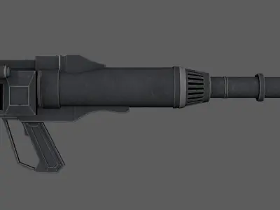 Star Wars The Clone Wars Style Rocket Launcher Low-poly 3D model