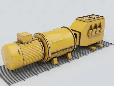 Industrial Equipment Low-poly 3D model