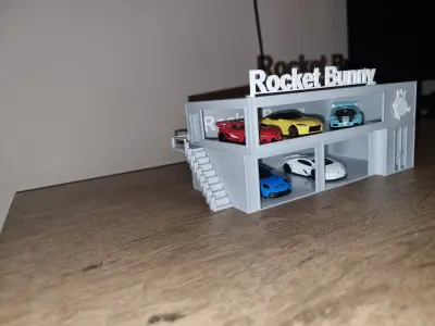 Rocket bunny diorama 1 64 3D print model