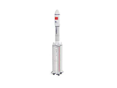 Long March 7 LaunchVechale---Blend-FBX 3D model