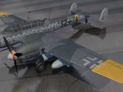 Messerschmitt Bf-110 G-2 R-4 Zerstorer 3D model
