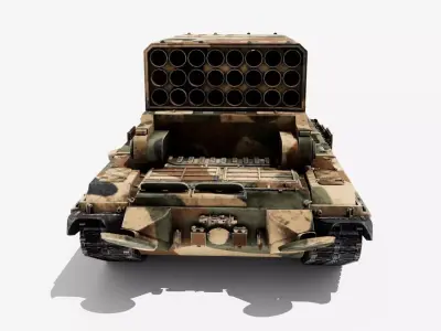 TOS-1A Solntsepiok 3D model