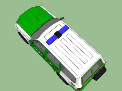 gendarmerie car 3D model