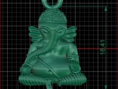VINAYAGAR PENDENT 3D print model