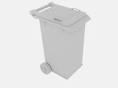  Mobile Rubbish Bin 3D model