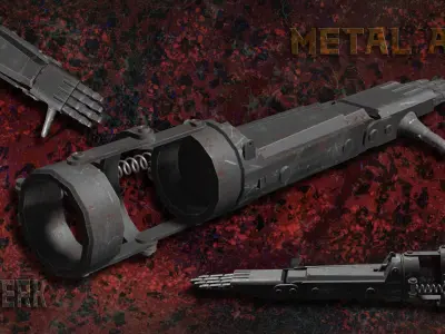 Berserk Guantlet Metal Arm Left - FanModel Free low-poly 3D model