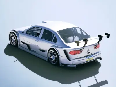 Mitsubishi Lancer Touring Race 2018 Low-poly 3D model