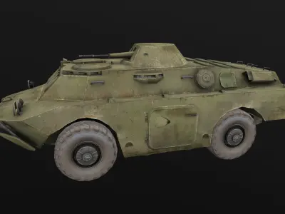 BRDM-2 Low-poly 3D model