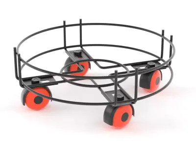 Gas Cylinder Holder Trolley Free 3D model