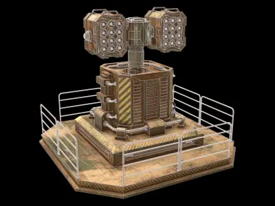 Rusty Turret-1-V2 3D model