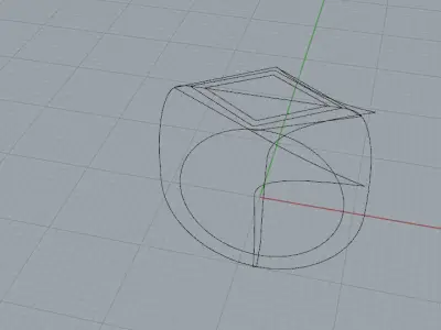 Esercizio Anello Sigillo  Free 3D model