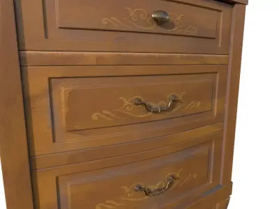 Mughetto bedside table Low-poly 3D model