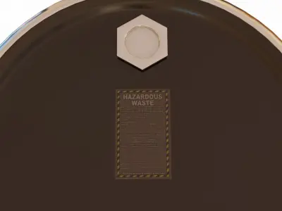 Oil Barrel 3D model shop