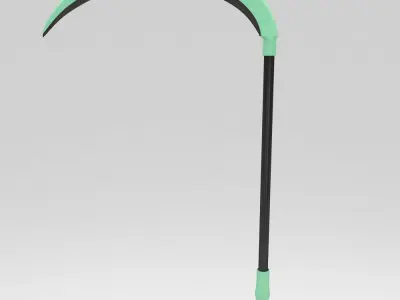 Garden scythe tool 3d model   3D model