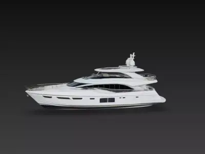 Modern Luxury Motor Yacht Superyacht Boat 3D print model