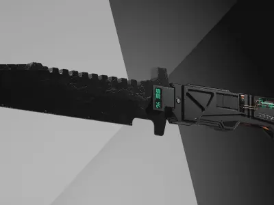 3D Knife Model Titan 3D model
