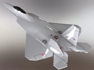 f22 raptor rc  3D print model