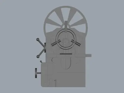 Roll Turning Lathe Machine 3D model